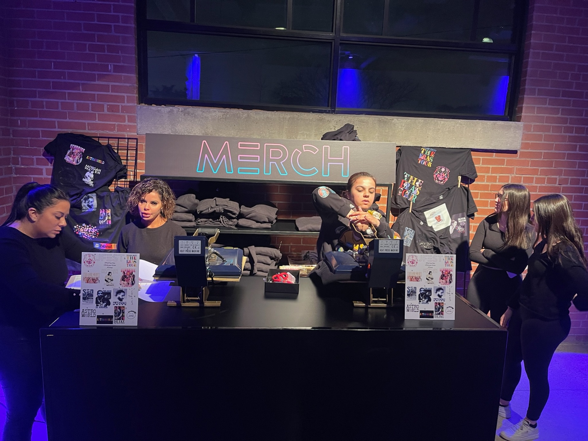 A bedazzled live swag activation by By Steph